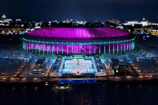 Новый каток в "Лужниках" будет располагаться на главной площади и боковых аллеях