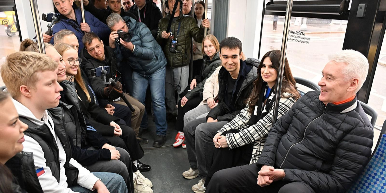 Сергей Собянин открыл второй Московский трамвайный диаметр